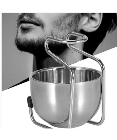 Premium Stainless Steel Shaving Set - Classic Wet Shave Brush Holder & Bowl Stand for Men - Buy Online on SooperMarket.com