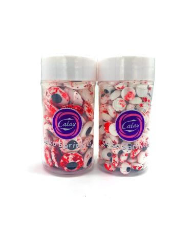 Weraru Bloody Red Eyeball Candy Cake Toppers - Halloween & Christmas Party Decorations - 6.8oz (Mixed Sizes) - Buy Online on SooperMarket.com