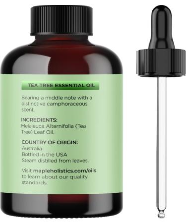 Premium Tea Tree Lavender Eucalyptus Hair & Skin Oils Set - 4 Fl Oz Each - Natural Hair Treatment Care - Buy Online on SooperMarket.com