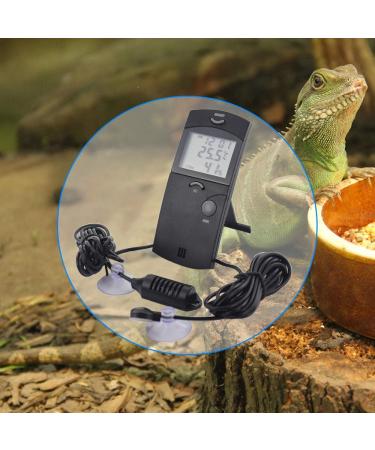 Digital Reptile Thermometer Hygrometer With Two Remote Probes - Max Min Vivarium Thermometer Ideal for Reptile Tanks and Vivariums - Buy Online on SooperMarket.com
