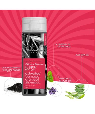 Aroma Magic Activated Bamboo Charcoal Shampoo | Clarifying Hair Cleanser with Aloe Vera | 6.76 Fl Oz (200ml) | Nourishing Scalp & Removes Build-Up | International Shipping Available - Buy Online on SooperMarket.com