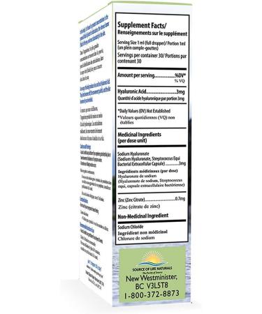 Source of Life HLA Premium - Pure Hyaluronic Acid - 30 ml / 1oz - Buy Online on SooperMarket.com