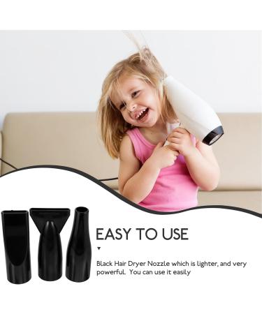 Healeved 3pcs Pet Water Blower Hairdryer Diffuser Blow Dryer Accessories Styling Tool Hair Dryer Accessory Hairdressing Tool Hair Dryer Attachment Nozzle The Dog Abs 12.00X6.10X4.00CM Black - Buy Online on SooperMarket.com
