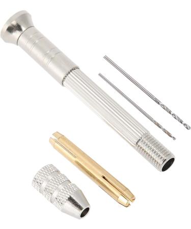 BORDSTRACT Manual Nail Art Punch Tool with 2 Drill Bits Nail Manicure Hand Dril for DIY Nail Piercing and Manicure Projects - Buy Online on SooperMarket.com