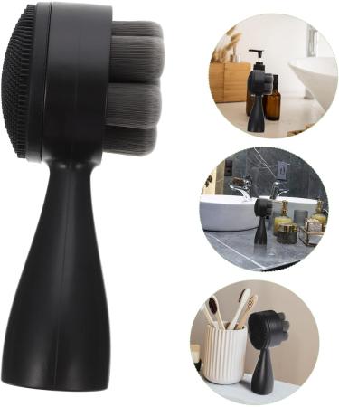 Gogogmee Face Brush Cleaning Tool Skin Care Brush Facial Scrubber Brush Soft Bristle Facial Brush Facial Brush Cleansing Brush Cleaner Face Wash Tool Handheld Face Cleaning Brush 12.50X5.00X5.00CM Black - Buy Online on SooperMarket.com