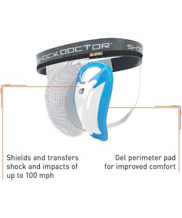 Shock Doctor Jock Strap with BioFlex Cup - Adult Medium White - Buy Online on SooperMarket.com