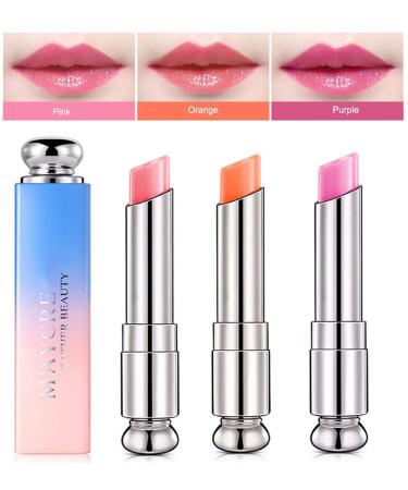 Petansy 3 Colors Jelly Lipstick Set | Moisturizing Color Changing Lip Balm | Long Lasting Formula - Buy Online on SooperMarket.com