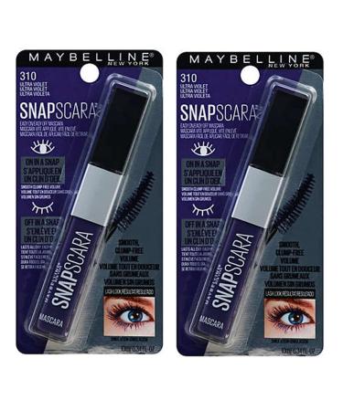 Pack of 2 Maybelline New York Snapscara Washable Mascara Ultra Violet 310