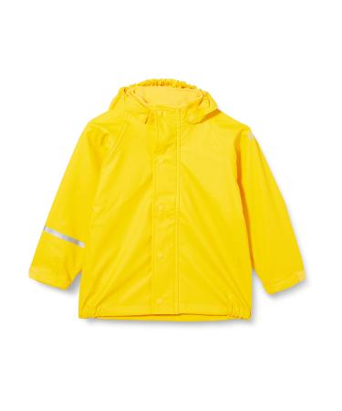CareTec Unisex Kid's Rain Jacket-Pu W/O Fleece Waterproof 80 Yellow (324)