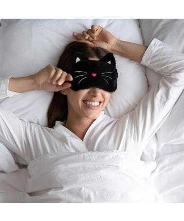 minkissy 1 Set Heating Mask Crystal Velvet Eyes Sun Shade 3D Black 20x12cm - Buy Online on SooperMarket.com
