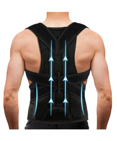 Back Brace Posture Corrector for Women Men -Adjustable and Breathable Support Scoliosis Back Brace for Waist Back and Shoulder Pain - Improve Back Posture for Body Correction and Lumbar Support M(29"-33")