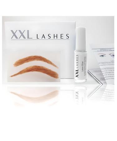 XXL Lashes Handmade Artificial Eyebrows - Natural Look for Sparse Hair | Includes Skin Adhesive | International Shipping - Buy Online on SooperMarket.com