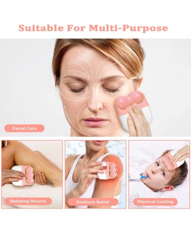 PrettyCare Pink Ice Roller for Face and Eye - Relief from Puffiness, Migraine, Pain & Minor Injuries - Summer Cooling Skin Care Product - Buy Online on SooperMarket.com
