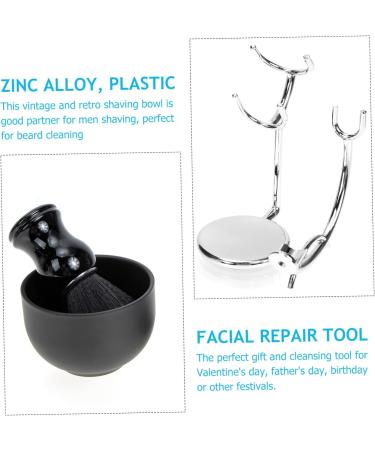 Angoily Men's Shaving Set - Razor Brush Bowl & Stand for Ultimate Grooming | Zinc Alloy Hair Care Kit - Buy Online on SooperMarket.com
