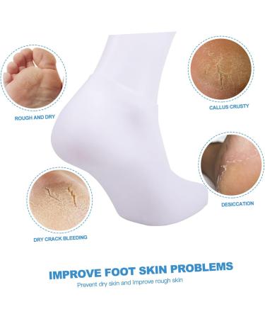 minkissy 2 Pairs Protective Socks Pumps High Heels for Women Socks for Moisturizing Feet Heel Moisturizing Socks Heel Boots Gel Preserve Moisture Sock Pedicure Miss Sebs Cotton Socks White - Buy Online on SooperMarket.com