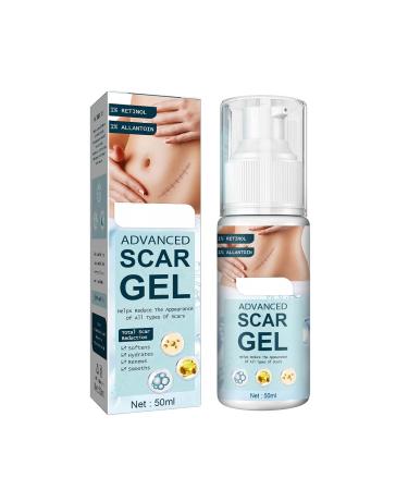 Advanced Scar Gel 2Pcs 50ml - Stretch Marks & Scars Remover with Allantoin & Vitamin E - Hydrating & Smoothing Formula for Old & New Scars - Buy Online on SooperMarket.com