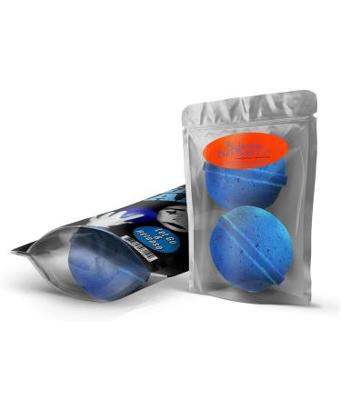 XL Blue Balls Bath Bombs - Sad Mime Design - Funny Bath Fizzers for Men (2 Count) - Buy Online on SooperMarket.com