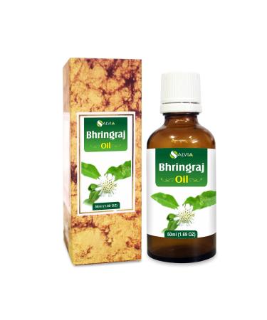 Bhringraj Oil (Eclipta alba) 100% Pure & Natural - Undiluted Uncut Cold Pressed Premium Oil Use for Aromatherapy Skin Care & Hair - Therapeutic Grade - 50 ML by Salvia