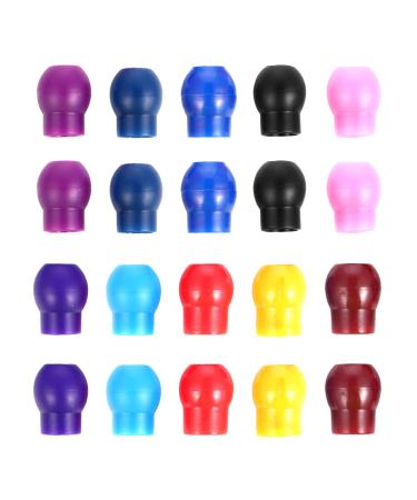 VILLCASE 10 Pairs Stethoscope Replacement Parts Earplugs Ear Tips Stethoscope Accessories (Assorted Color)