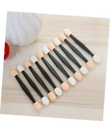 MUSISALY 50 Pcs Makeup Tools Eyeshadow Makeup Brushes Makeup Application Double Head Eyeshadow Brushes Black Size 1 Black - Buy Online on SooperMarket.com
