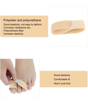 6pc Elastic Toe Wraps for Crooked Toes - Toe Corrector & Protector Bandages - Buy Online on SooperMarket.com