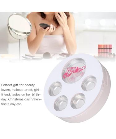 Empty Eyeshadow Makeup Palette - 5pcs Round Metal Pans | DIY Eye Shadow Container for Blush & Brow Powder - International Shipping Available - Buy Online on SooperMarket.com