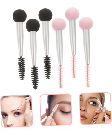 Gogogmee 6pcs Sponge Makeup Brush Eyebrow Sponge Brush Eyelash Mascara Make up Sponges Makeup Puffs Nylon - Buy Online on SooperMarket.com