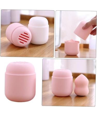 HAPINARY Powder Puff Storage Box Pink Make up Silica Gel - Buy Online on SooperMarket.com