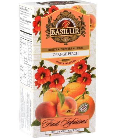 Fruit Infusion - Orange Peach Tea x (4) - 25 Bags Per Box - Traditional Herbal Tea - Buy Online on SooperMarket.com
