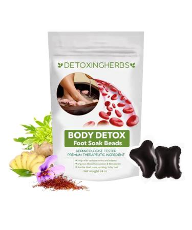GFOUK Detoxingherbs Cleansing Foot Soak Beads Slimwe Body Detox Foot Soak Botanical Cleansing Foot Soak Beads GFOUK Foot Soak Beads Lymphatic Drainage Ginger Foot Soak (1bag)