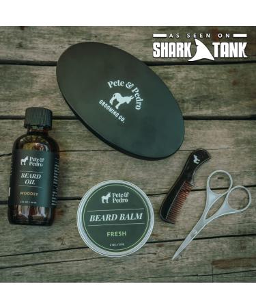 Pete & Pedro Beard Care Kit 4-Piece Grooming Set | Comb Scissors Balm & Oil | Shark Tank Featured - Buy Online on SooperMarket.com