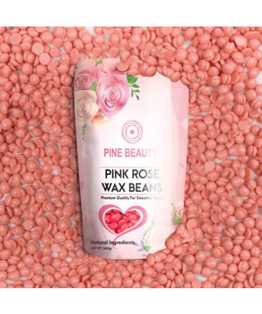 Wax Beads Hard Wax Beans Complete Kit - Painless Hair Removal Set with 10 Spatulas - Bikini, Face, Legs, Eyebrow, Body - Pearl Wax Warmer - Brazilian Wax (PINK ROSE 1.1) - Buy Online on SooperMarket.com