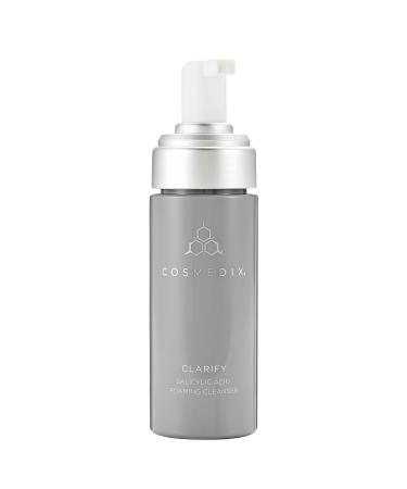 COSMEDIX Clarify Salicylic Acid Foaming Cleanser  Exfoliates Sensitive and Blemish-Prone Skin  Aloe Vera  Alcohol and Sulfate Free  Cruelty-Free  Gluten Free
