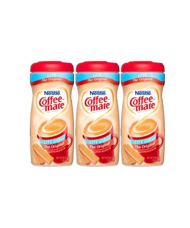 Coffee-mate Original Lite Powdered Creamer 11oz Canister | Gluten Free Lactose Free and Cholesterol Free | Pack of 3