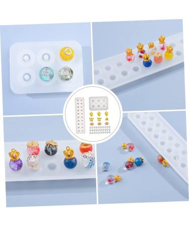 STOBOK 3 Pcs Pendant Silicone Mold Silicone Molds Sphere Beads Creative Crystal Epoxy Mold Epoxy Resin Flat As Shown 23X6.2CM - Buy Online on SooperMarket.com
