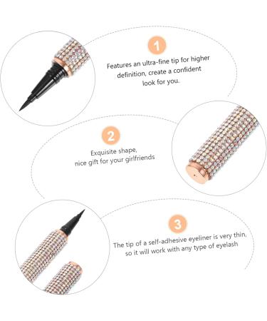Mikinona 1pc Eyeliner Eye Liner Pens Black Makeup Pen Eyelash Glue Pen Plastic Liquid Retouching Pen - Buy Online on SooperMarket.com