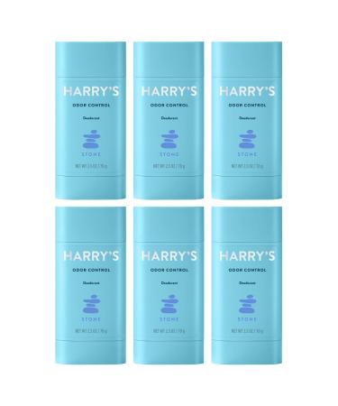 Harry's Men's Deodorant Odor Control Aluminum-Free Stone 6 Count Odor Control Stone