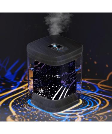 Humidifiers Beioue 1000ML Humidifier for Bedroom with Night Light Cool Mist Humidifier Air Humidifier Humidifiers for Home Waterless Auto-Off for Home Baby Bedroom Yoga Office-Dark Wood Grain