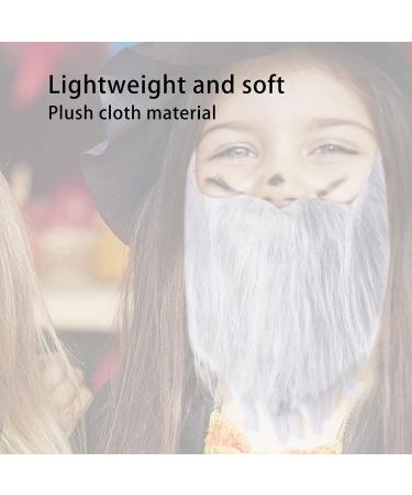 Halloween Party Fake Beard - Gray Costume Whiskers for Men | High-Quality Party Supplies - Buy Online on SooperMarket.com
