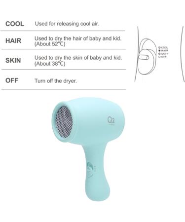 Kids Hair Dryer Mini Portable Travel Hair Dryer Small Lightweight Blow Dryer with 3 Speeds Wind Negative Ionic Constant Temperature Hair Care Adjustable Hair Dryer for Home US Plug 110V - Buy Online on SooperMarket.com