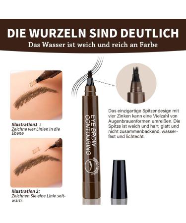 Wuiil Waterproof Eyebrow Pencil - Perfect for Beginners & Professionals | Effortless Dark Brown Brows | Ideal for Welding Festivals - Buy Online on SooperMarket.com