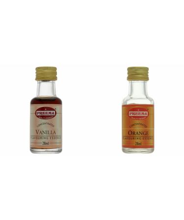 Preema Vanilla Essence - 28ML And Preema Orange Flavouring Essence - 28ml | preimum product .