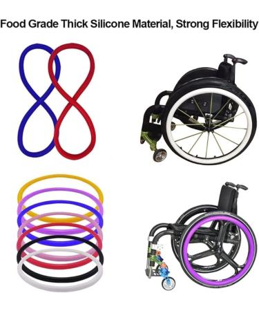 Wheelchair Push Rim Covers 24inch Silicone Wheelchair Push Rim Covers Non-Slip Wear-Resistant Hand Push Cover Wheelchair Handrim Covers(G 22 inch) 22 inch G - Buy Online on SooperMarket.com