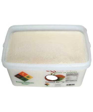 7 lbs Food Grade Coconut Oil in Microwavable & Resealable PP Container - Buy Online on SooperMarket.com