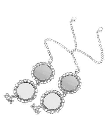 PACKOVE 2pcs Brooch Flower Pendant Sublimation Brooch Accessory Diy Brooch Pendant Diy Craft Badge Clothing