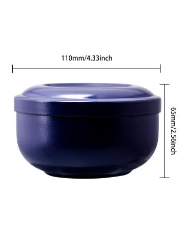 Mag Ideal Shaving Soap Peel - Blue Razor Cup Container with Lid for Easy Foaming & Cleaning | Perfect Shaving Cups for Hairdressers & Fathers - Buy Online on SooperMarket.com