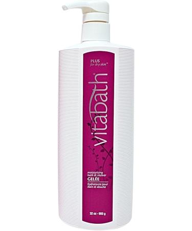 Vitabath Plus Moisturizing Shower Gel for Dry Skin - 32 oz Jasmine - Hydrating Body Cleanser with Replenishing Oils - Buy Online on SooperMarket.com