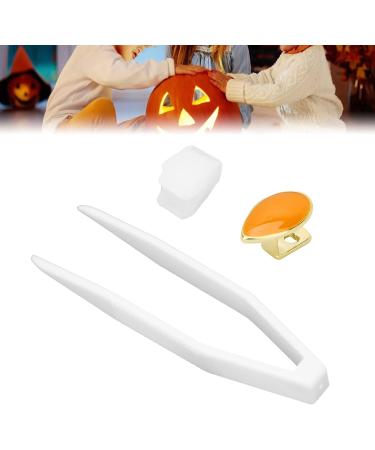 Hip Hop Teeth Single Removable Mouth Teeth Halloween Dentures Ornaments Accessories Teeth (Orange) - Buy Online on SooperMarket.com