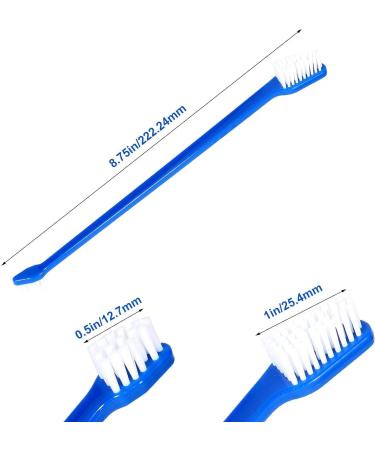 50-Pieces Double-Headed Dog/cat Pet Toothbrush - Easy Safe Dog Cat Dental Care Teeth Clean (Blue) - Buy Online on SooperMarket.com