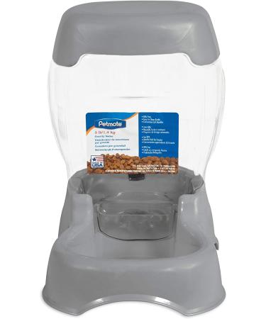 Petmate Pet Caf Feeder 3 lbs - Pearl Silver | Convenient Automatic Pet Feeding Solution - Buy Online on SooperMarket.com